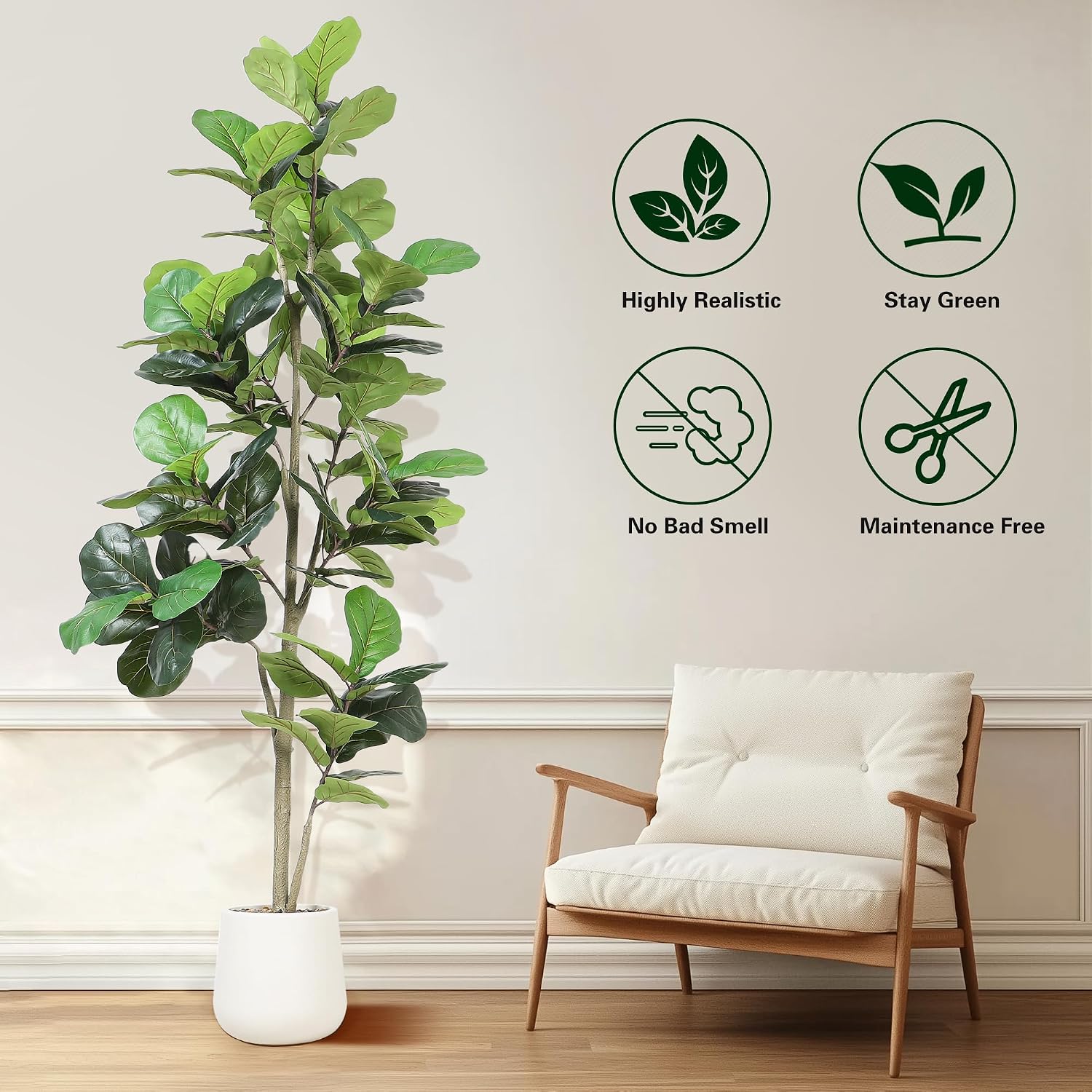 Albero Artificiale Ficus Lyrat - Ficus Lyrata Tree recensione e prezzo