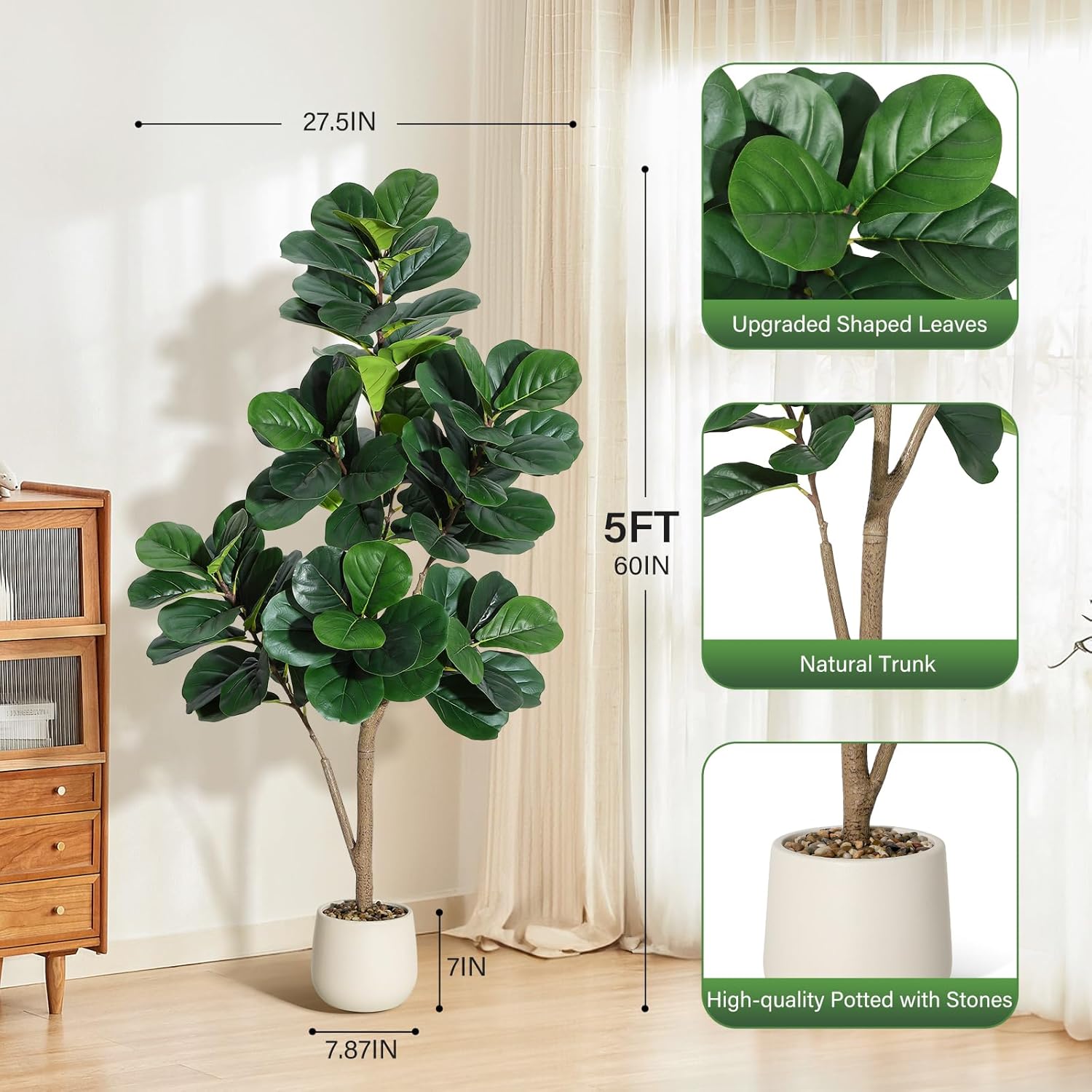 Ficus Lyrata Artificiale - Pia - Ficus Lyrata Tree recensione e prezzo