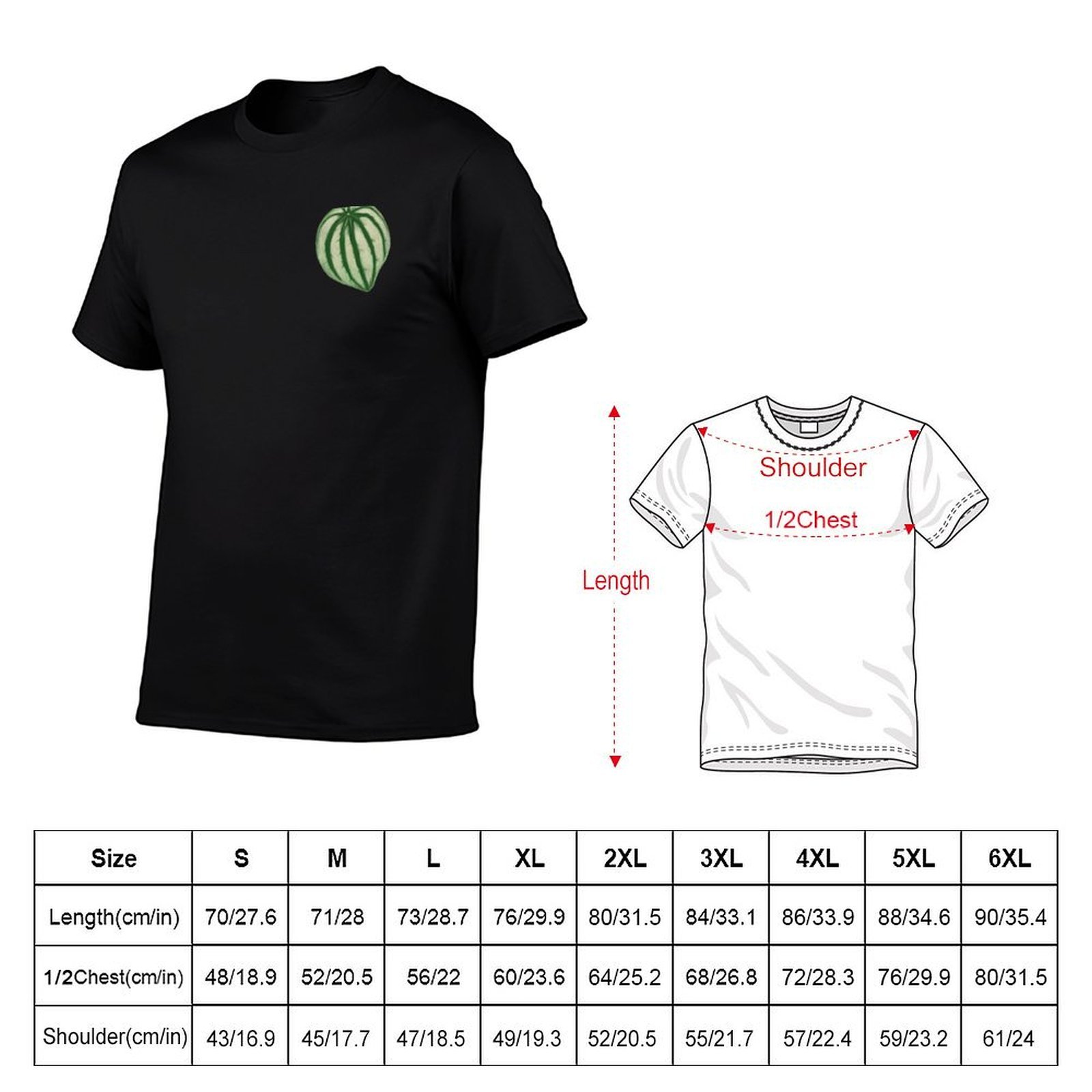 T-shirt con stampa di anguria  - Peperomia Watermelon recensione e prezzo